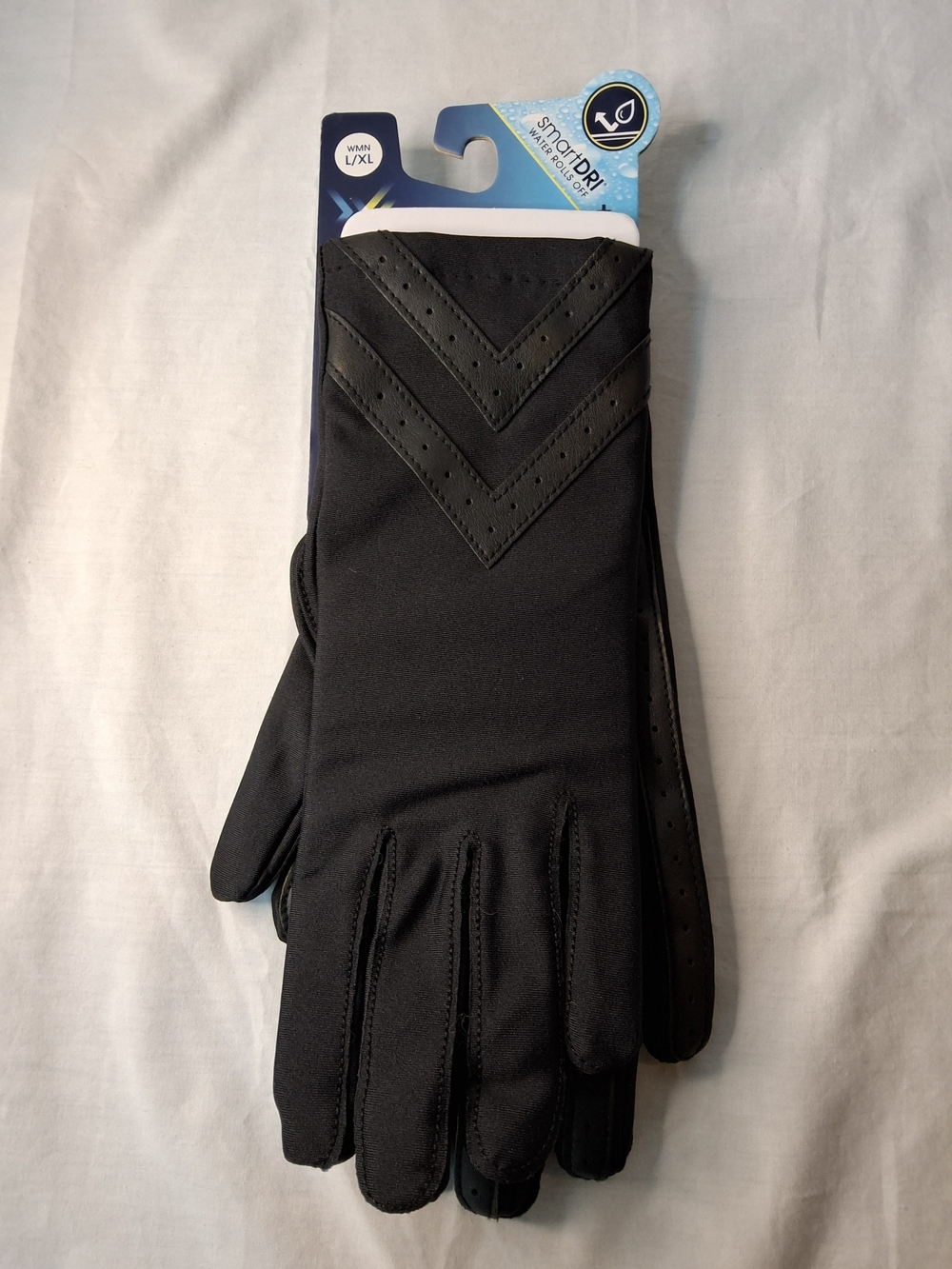 isotoner Women's Black Chevron Detail Touchscreen Gloves